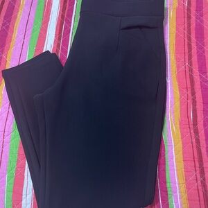 Elegant Black Straight Leg Women's Pants